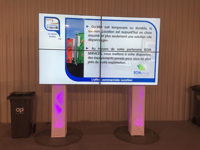 Ecran mur images plat SAMSUNG 4 x SU 55 / 55" / 155cm
