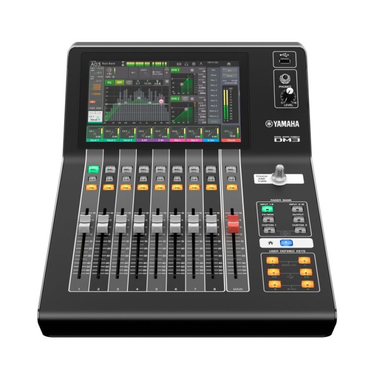Console yamaha DM3 face