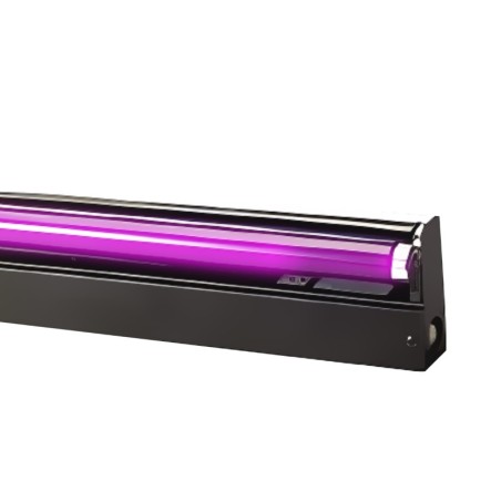 barre neon uv avec support 120cm karma ln40w la lumiere generee rend les objets blancs fluorescents dans l obscurite